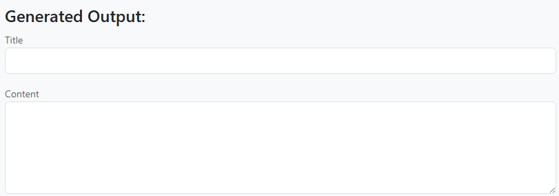 Dynamic Title Field preview